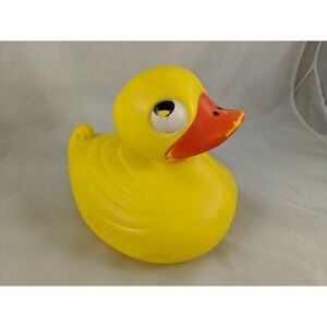 Yellow Rubber Duck Ducky Bubble Bath Plastic Mold 7 Inch Purex Hanna Barbera
